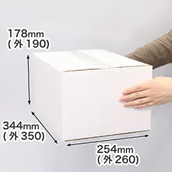 宅配80フルサイズ ダンボール箱(白)クール便対応