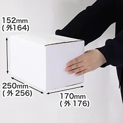 【宅配60サイズ】梱包・発送用ダンボール箱 (3辺合計60cm/白)