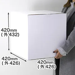 宅配140サイズのダンボール箱。軽量物の梱包や発送にオススメ。