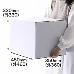 【宅配120サイズ】A3対応ダンボール箱(白) 3辺合計116cm