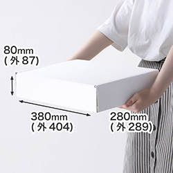 【宅配80サイズ】商品・ギフト用ケース B4サイズ対応(白)