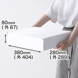 【宅配80サイズ】商品・ギフト用ケース B4サイズ対応(白)