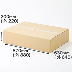 【宅配180サイズ】大型ダンボール箱 3辺合計174cm (A1対応)