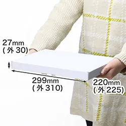 ネコポス3cm・ゆうパケット・クリックポスト対応｜A4サイズ｜表面白色のN式額縁箱