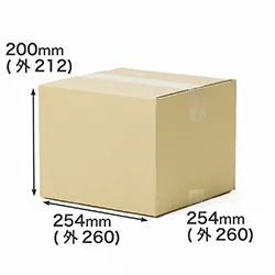 【宅配80サイズ】正方形ダンボール箱 10インチ 中型タイプ