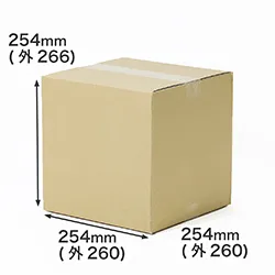 3辺合計79cm｜10インチの立方体｜通販商品の発送やお引越しに便利