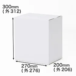 3辺合計80cm｜B5規格対応｜深さ30cm｜表面白｜通販商品やフリマアプリでの発送に便利