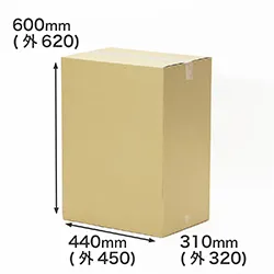 【宅配140サイズ】A3用紙対応ダンボール箱 深さ60cm