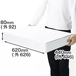 3辺合計117cm｜深さ8cm｜A2用紙対応｜アパレル・ファッション用品｜引越し・通販商品の発送向け｜表面白