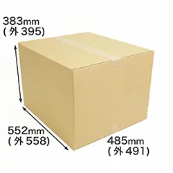 【宅配160サイズ】軽量物用ダンボール箱 552×485×383