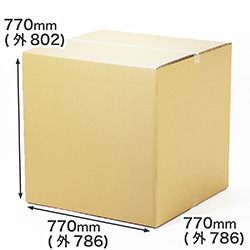 【宅配240サイズ】重量物用 立方体ダンボール箱 77cm角