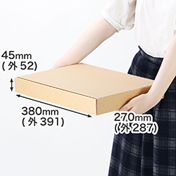 【宅配80サイズ】薄型ダンボール箱 B4対応 深さ45mm