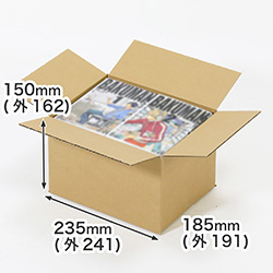 【宅配60サイズ】少年コミックが2列で入るダンボール箱