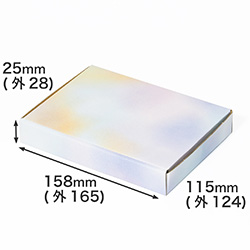 【A6/厚さ3cm】ゆうパケット対応デザインダンボール箱 彩雲