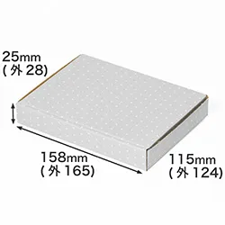ドット（グレー）｜ゆうパケット・クリックポスト・定形外郵便対応の段ボール箱（A6サイズ）｜ギフト・プレゼント用