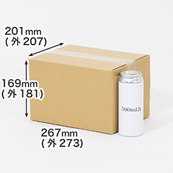 500ml缶 12本用ダンボール箱