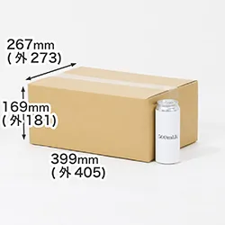 500mlの缶ジュース・缶ビールが24本入る段ボール箱｜プライズ・景品の梱包・発送に