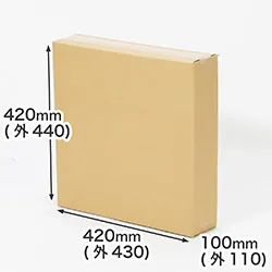 フラワーアレンジメント・リースの梱包に｜縦長・薄型段ボール箱｜正方形・スクエア