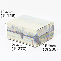 【宅配60サイズ】絵画ダンボール（ピサロのチャリング・クロス橋、ロンドン）