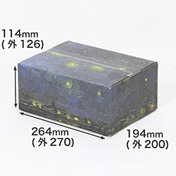 【宅配60サイズ】絵画ダンボール（ゴッホのローヌ河の星月夜）