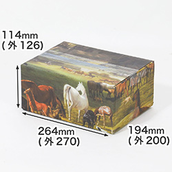 【宅配60サイズ】絵画ダンボール（ジャック＝ローラン・アガセのリヴァーズ卿の種馬牧場）