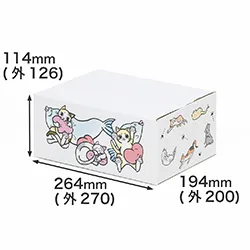 デザインコンテスト最優秀賞｜ねこまみれ｜X（旧Twitter）キャンペーン箱｜猫のデザイン入り段ボール箱