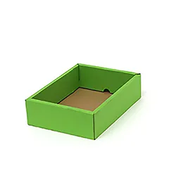新鮮さをイメージしたグリーンの箱です