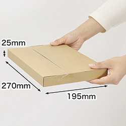 【B5/厚さ3cm/両面茶】定番ダンボール箱（ネコポス新規格対応） まとめ買い