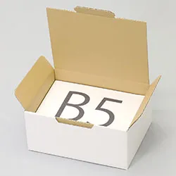 ドアミラーカバー梱包用ダンボール箱 | 264×194×114mmでB式底組タイプの箱