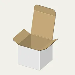 猪口梱包用ダンボール箱 | 89×89×76mmでB式底組タイプの箱