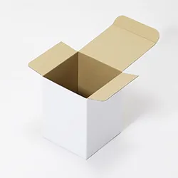 ディスプレイケース梱包用ダンボール箱 | 130×130×170mmでB式底組タイプの箱