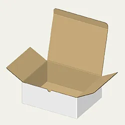 ラウンドバッグ梱包用ダンボール箱 | 283×223×104mmでB式底組タイプの箱