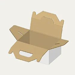 145×100×65mmでB式ワンタッチ手提付きタイプの箱