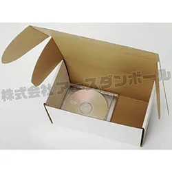 筆洗いバケツ梱包用ダンボール箱 | 240×130×120mmでN式額縁タイプの箱
