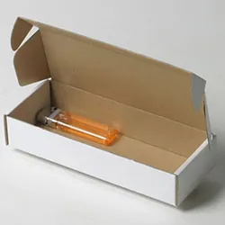 アースクリップ梱包用ダンボール箱 | 180×70×35mmでN式額縁タイプの箱