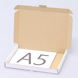 カスタートレー梱包用ダンボール箱 | 260×180×25mmでN式額縁タイプの箱