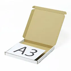 バーベキュー用鉄板梱包用ダンボール箱 | 450×450×40mmでN式額縁タイプの箱