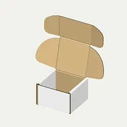 アロマキャンドル梱包用ダンボール箱 | 54×54×36mmでN式額縁タイプの箱