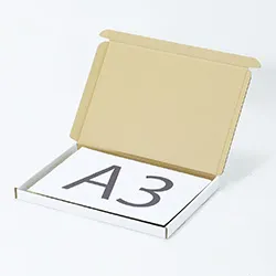 パネルヒーター梱包用ダンボール箱 | 446×315×30mmでN式額縁タイプの箱