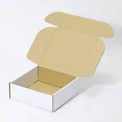 洗面器梱包用ダンボール箱 | 250×250×90mmでN式額縁タイプの箱