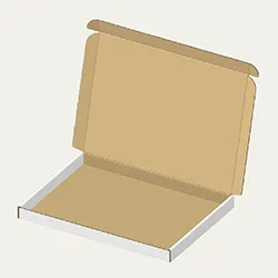 上履き入れ梱包用ダンボール箱 | 298×219×21mmでN式額縁タイプの箱