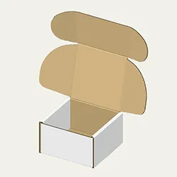カフスボタン (カフリンクス）梱包用ダンボール箱 | 83×83×50mmでN式額縁タイプの箱