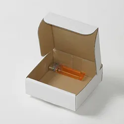 六角ナット梱包用ダンボール箱 | 110×110×40mmでN式簡易タイプの箱