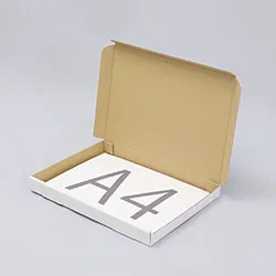 A4用紙がぴったり入るサイズの薄型ダンボール箱