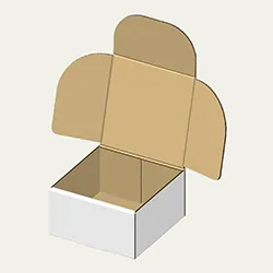マニキュアボウル梱包用ダンボール箱 | 135×135×76mmでN式簡易タイプの箱