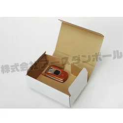 ペットブラシ梱包用ダンボール箱 | 192×120×68mmでN式差込タイプの箱