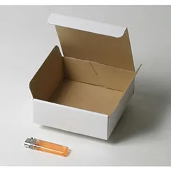 雑草刈用ナイロンカッター梱包用ダンボール箱 | 146×144×52mmでN式差込タイプの箱