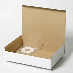 ジャージ梱包用ダンボール箱 | 385×280×75mmでN式差込タイプの箱
