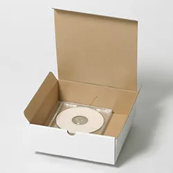 バウムクーヘン梱包用ダンボール箱 | 200×200×70mmでN式差込タイプの箱