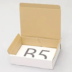 ブックボックス梱包用ダンボール箱 | 262×192×64mmでN式差込タイプの箱